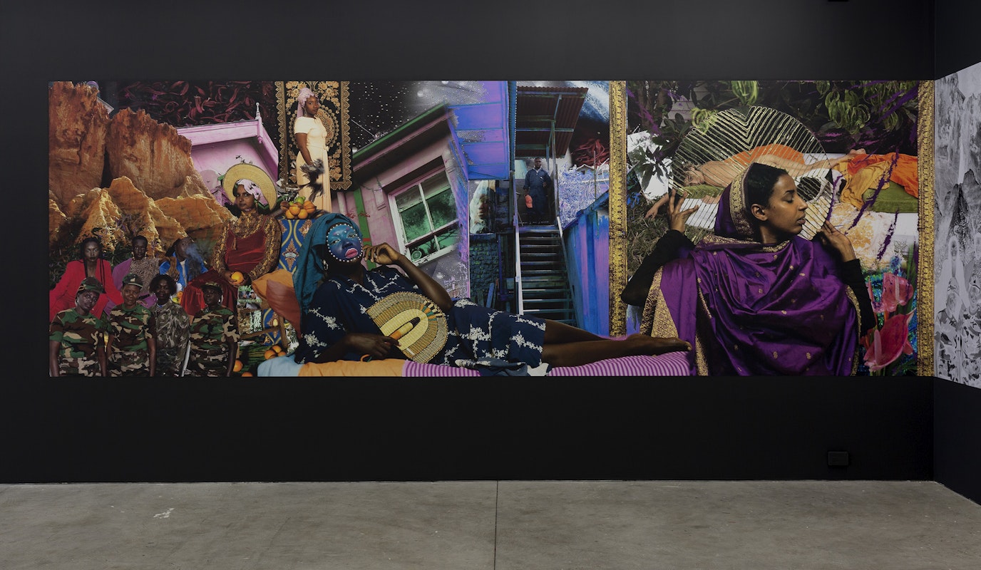 Installation view of Atong Atem's Everything in Remission at Gertrude Contemporary in 2022. Image: Christian Capurro. 
