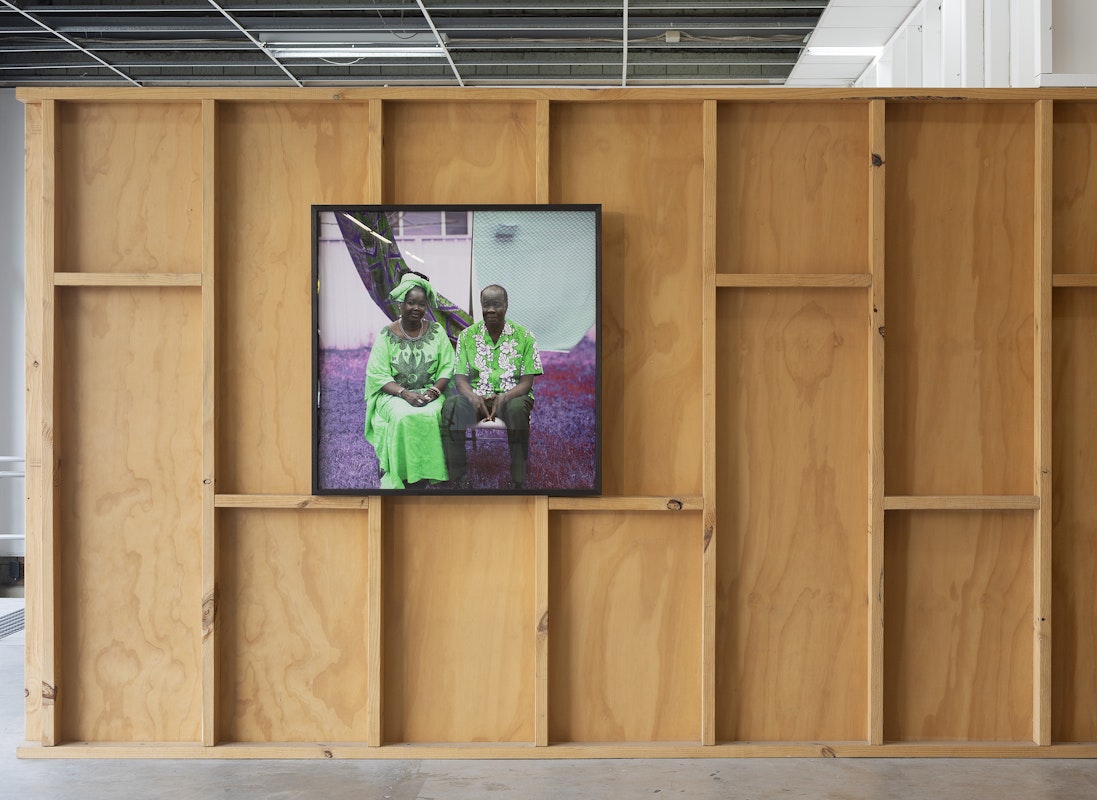 Installation view of Atong Atem's Everything in Remission at Gertrude Contemporary in 2022. Image: Christian Capurro. 