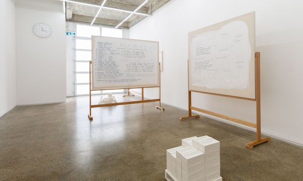 Installation view of Darcey Bella Arnold's exhibition A Measure of Disorder at Gertrude Glasshouse, 2022. Photo: Christian Capurro.