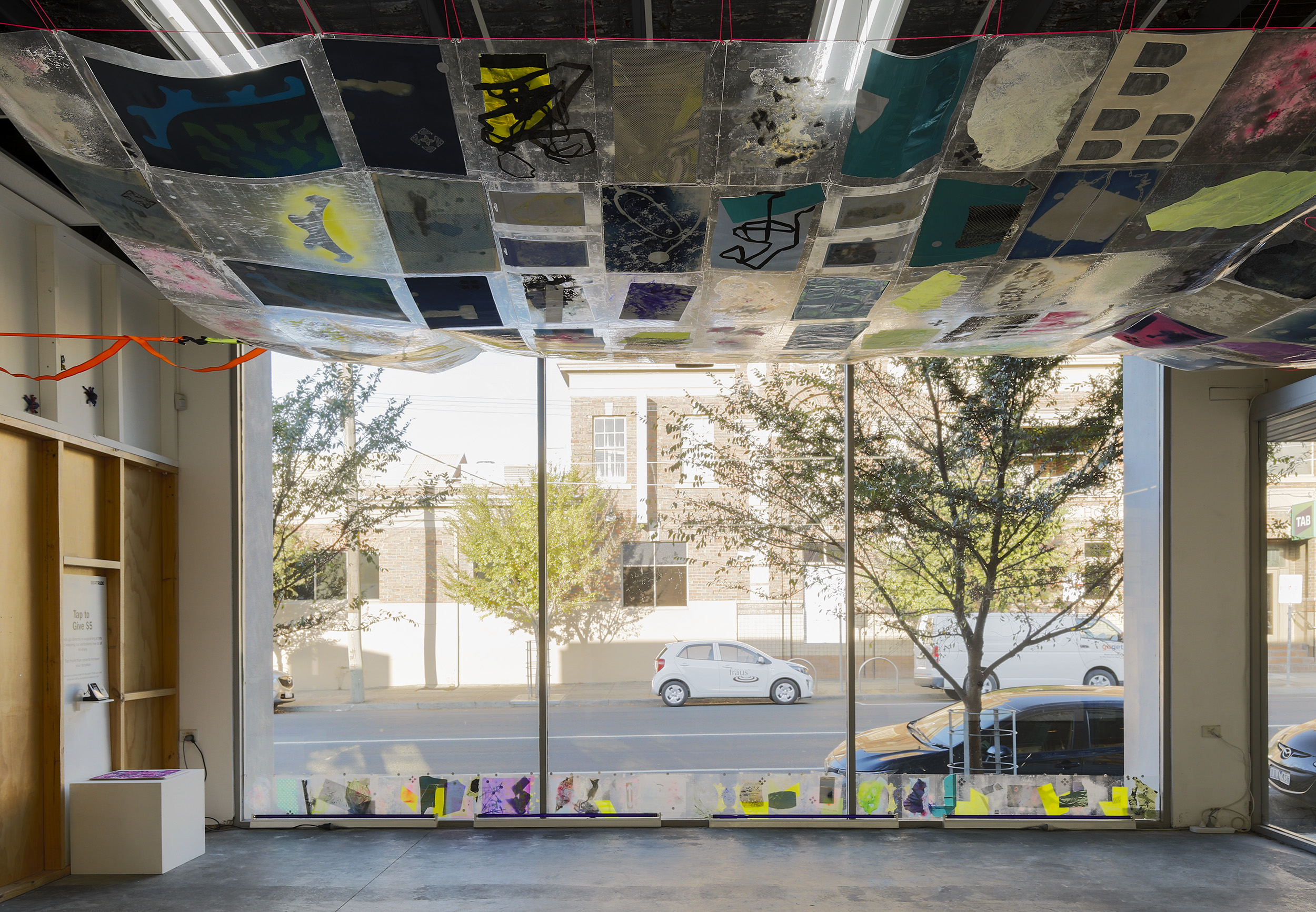 Installation view of Octopus 22: Baroquetopus curated by Tessa Laird, featuring work by Debris Facility Pty Ltd, presented at Gertrude Contemporary 2022. Photo: Christian Capurro. 