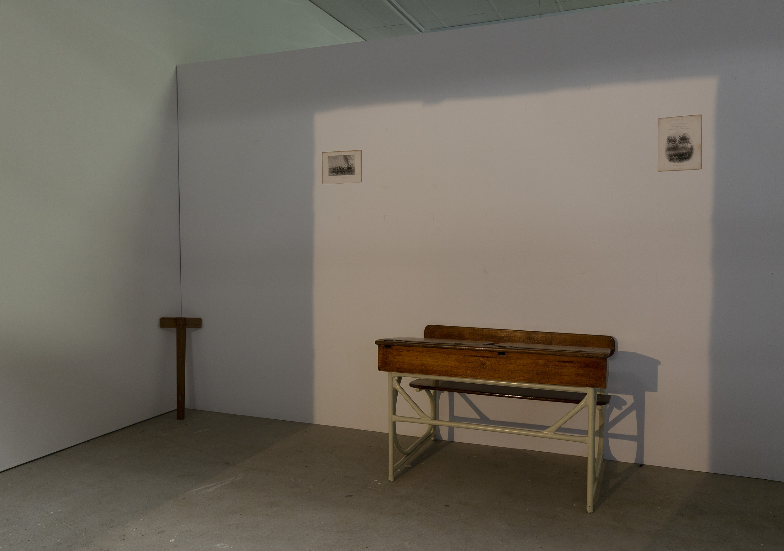 Installation view of Archie Moore’s exhibition Dwelling (Victorian Issue), presented at Gertrude Contemporary, 2022. Photo: Christian Capurro.
