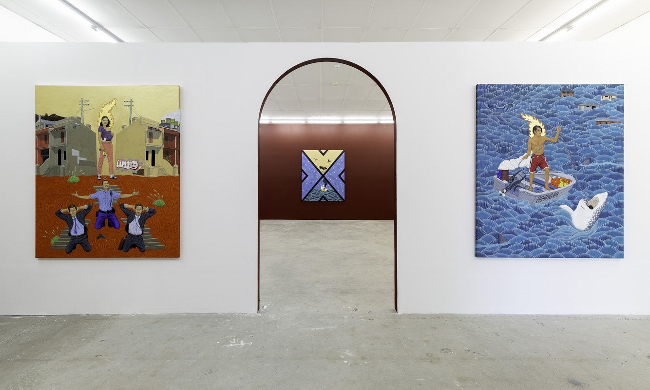 Installation view of Ryan Presley, 'Fresh Hell' at Gertrude Contemporary, 2023. Photo: Christian Capurro.