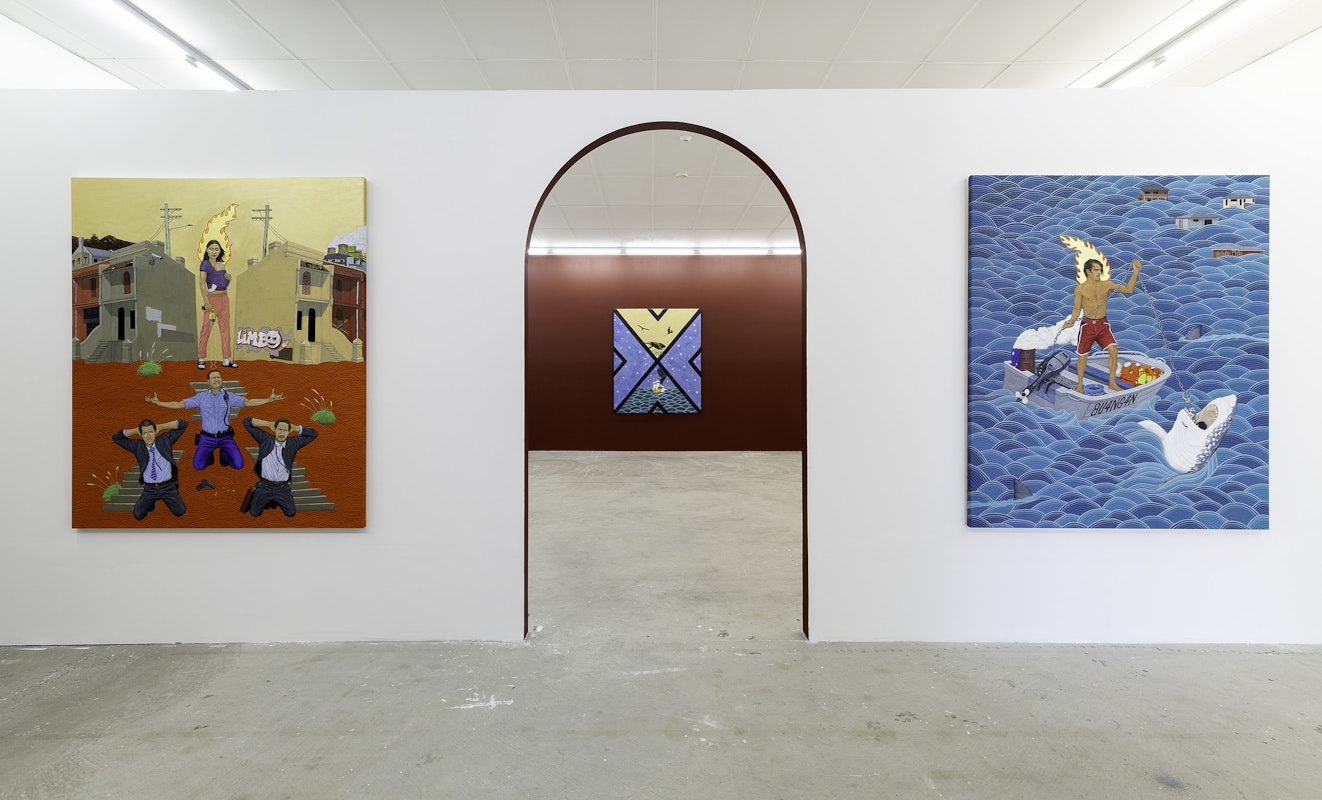 Installation view of Ryan Presley, 'Fresh Hell' at Gertrude Contemporary, 2023. Photo: Christian Capurro.