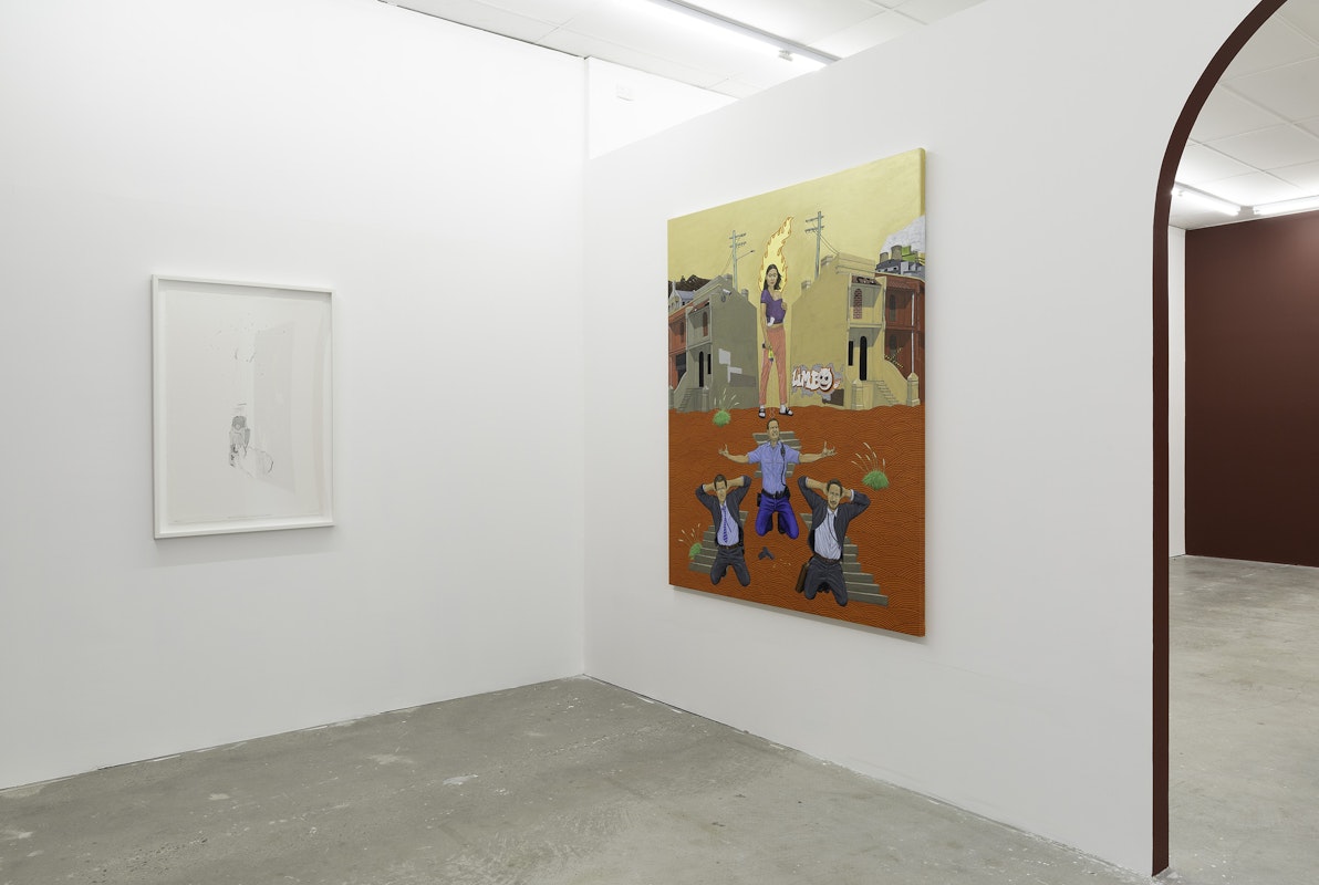 Installation view of Ryan Presley, 'Fresh Hell' at Gertrude Contemporary, 2023. Photo: Christian Capurro.