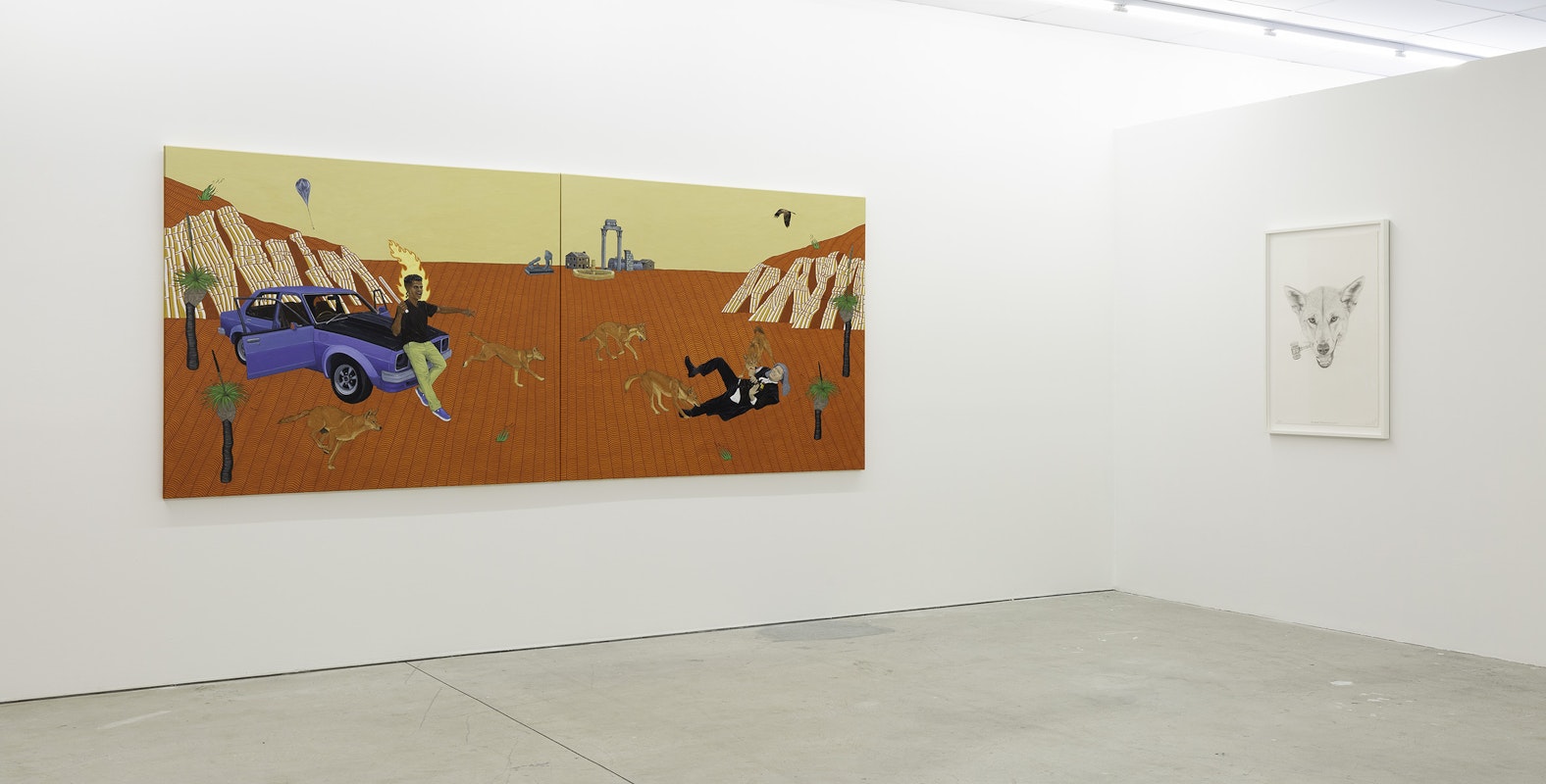 Installation view of Ryan Presley, 'Fresh Hell' at Gertrude Contemporary, 2023. Photo: Christian Capurro.
