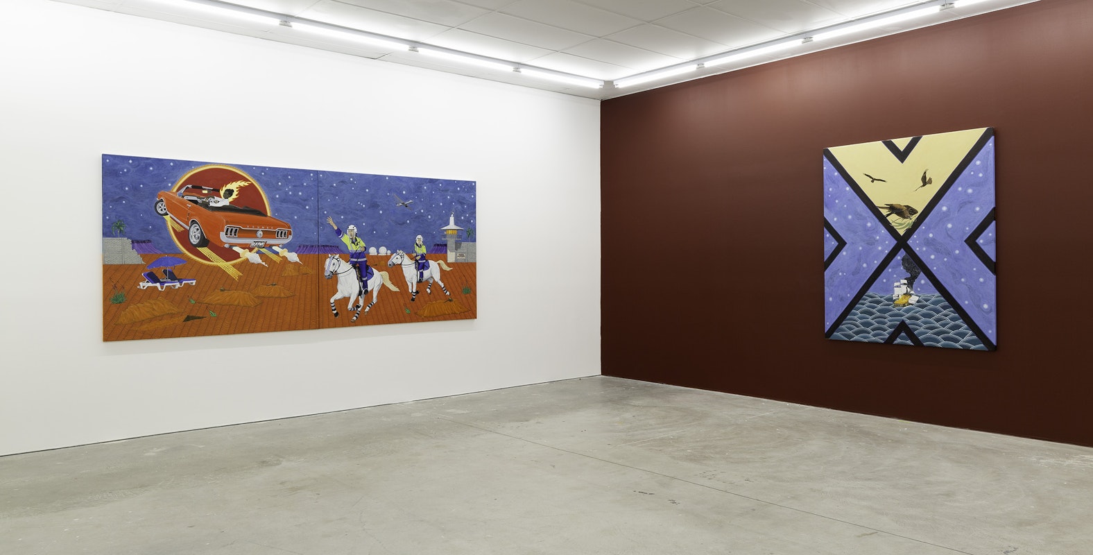 Installation view of Ryan Presley, 'Fresh Hell' at Gertrude Contemporary, 2023. Photo: Christian Capurro.