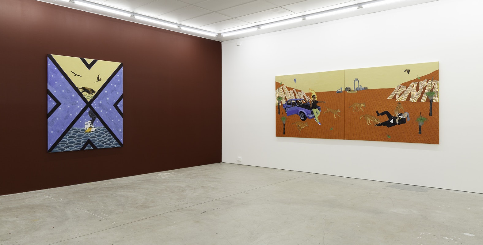 Installation view of Ryan Presley, 'Fresh Hell' at Gertrude Contemporary, 2023. Photo: Christian Capurro.