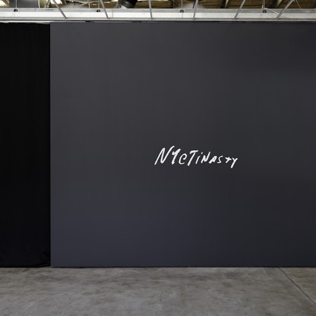 Installation view of Hayley Millar Baker, 'Nyctinasty' at Gertrude Contemporary, 2023. Photo: Christian Capurro.