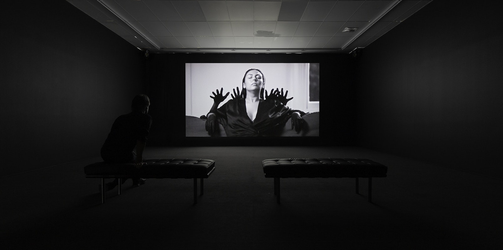 Installation view of Hayley Millar Baker, 'Nyctinasty' at Gertrude Contemporary, 2023. Photo: Christian Capurro.