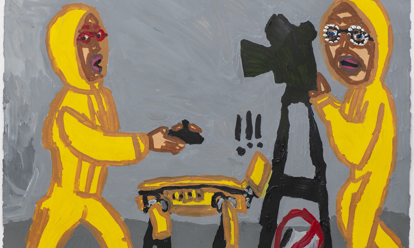Cathy Staughton, 'Cathy and Catherine Bell Dog Robot Remote Games', 2022. Courtesy of the artist and Arts Project Australia.