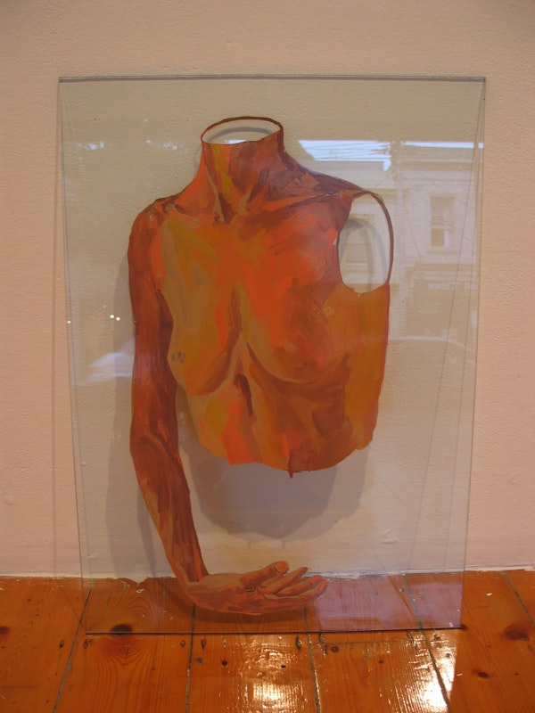 Installation image of Miranda Williams, 'Self-Portraits on Glass', 2005, at 200 Gertrude Street.