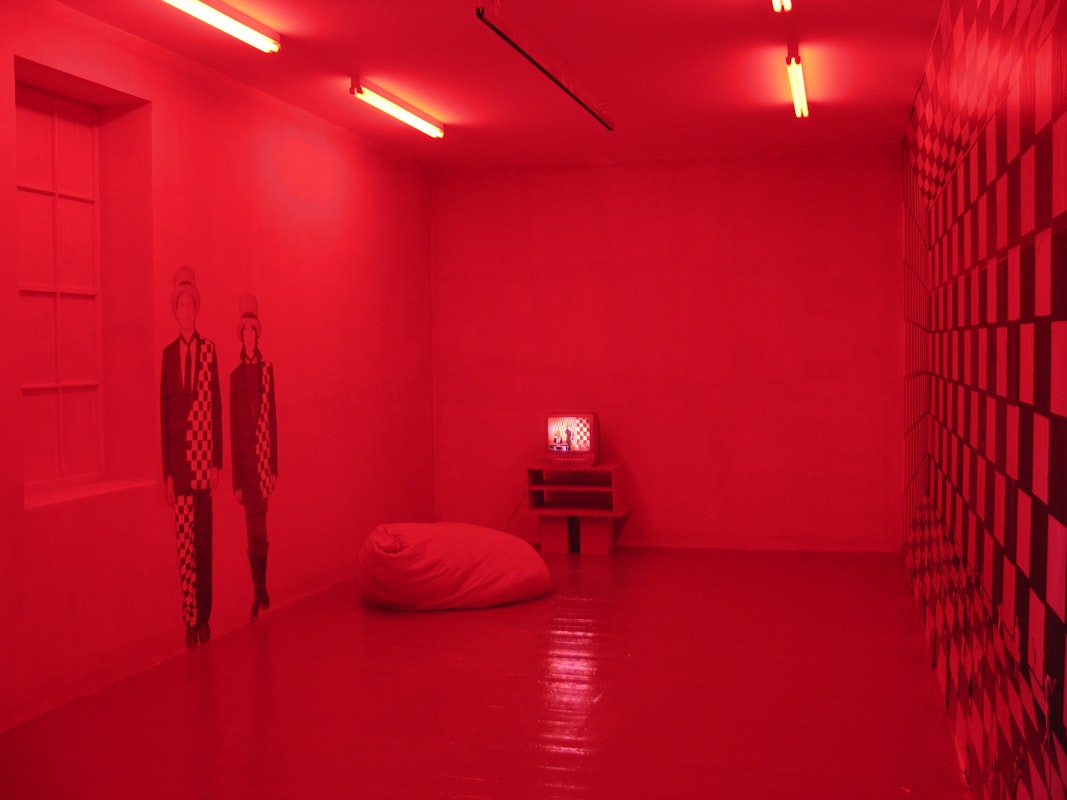 Installation view of Sue Dodd and Phil Dodd, 'Next Week's Boring Suprise', 200 Gertrude Street, 2005.