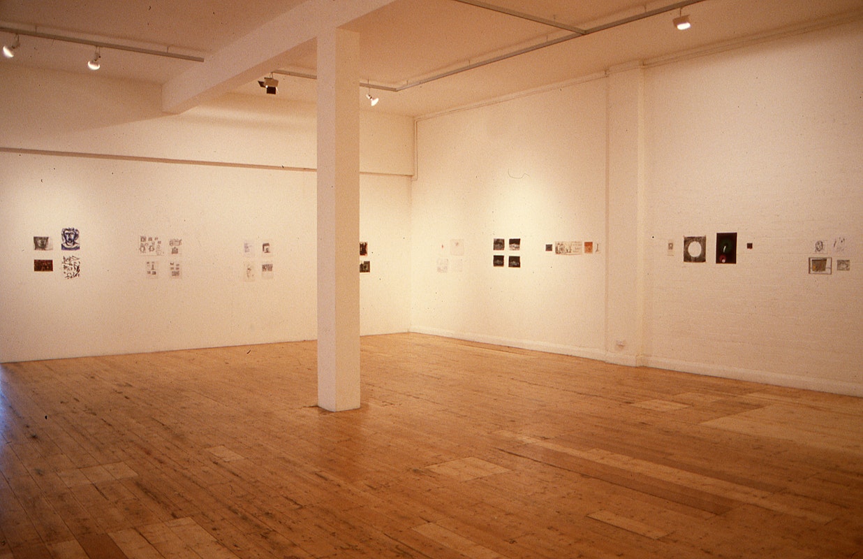 Installatio view of 'Slouching Towards Bethlehem', presented at 200 Gertrude Street, 1986. Photo: Courtesy of the Gertrude archive.