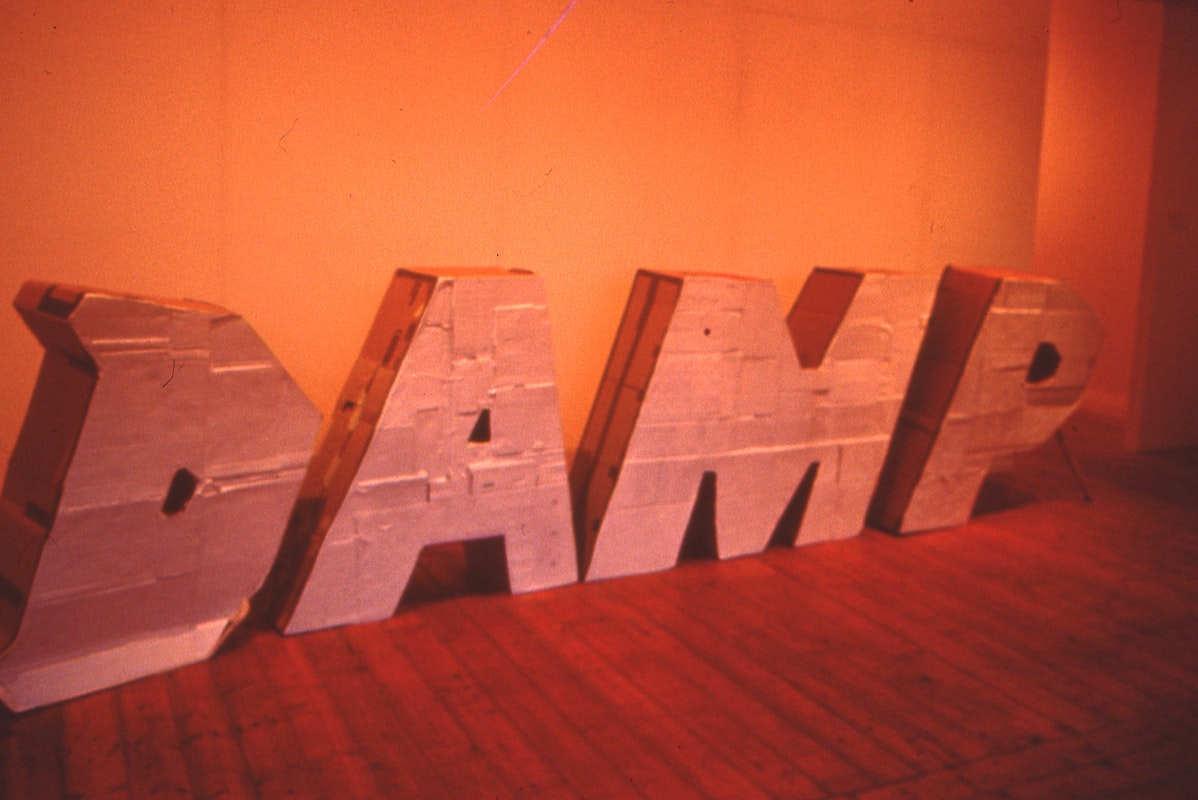 Installation view of DAMP, Punchline, presented at 200 Gertrude Street, 1999. Courtesy of the Gertrude archive.