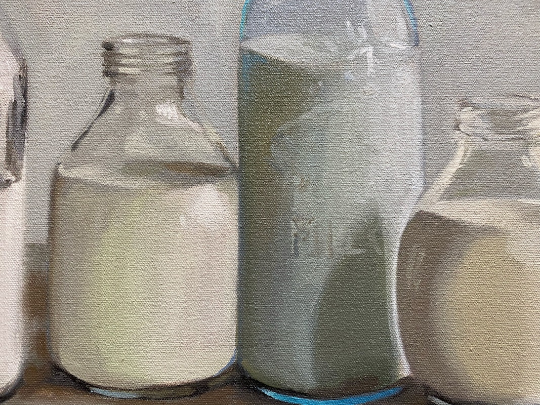 Gian Manik, Extinguisher (detail), 2023. Oil on Canvas. Courtesy of the artist and Sutton Gallery, Narrm Melbourne.