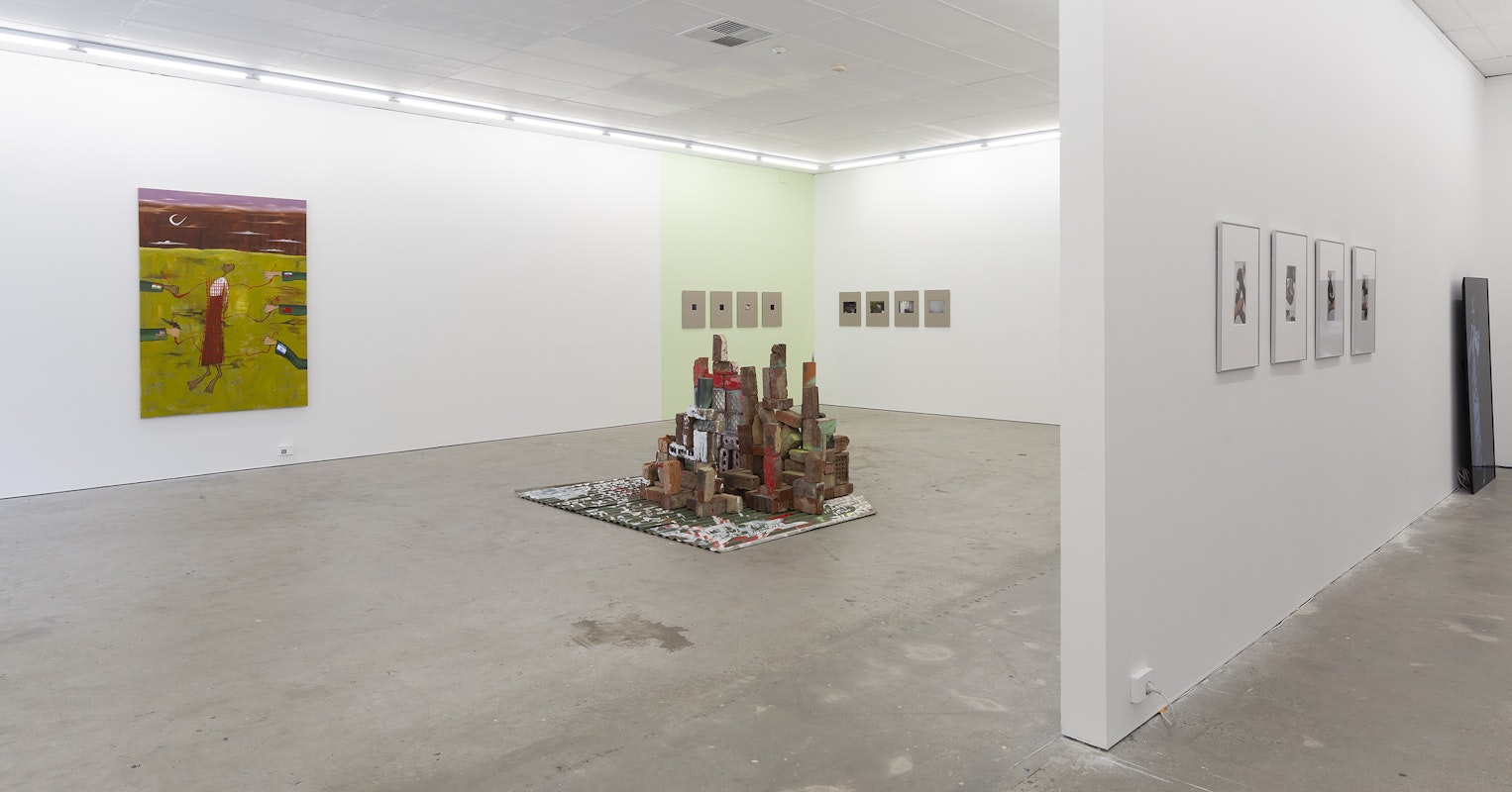 Installation view of Gertrude Studios 2023, featuring works by Mia Boe, Georgia Morgan, Ruth Hoflich, Arini Byng and Scotty So. Photo: Christian Capurro
