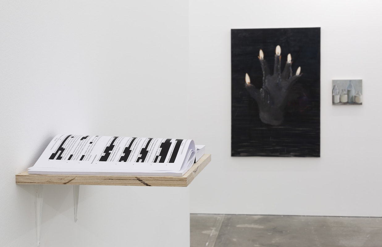 Installation view of Gertrude Studios 2023, featuring work by Elyas Alavi and Gian Manik. Photo: Christian Capurro