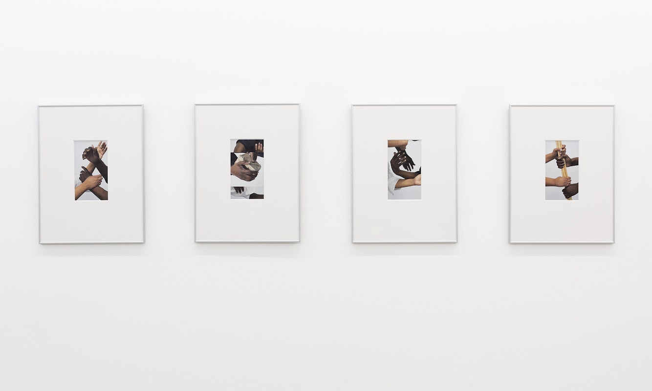 Arini Byng, (Indistinct Chatter) 1-4, archival inkjet print on Hahnemühle PhotoRag Baryta paper, installation view, Gertrude Studios 2023, Gertrude Contemporary, Naarm Melbourne, 2023, image courtesy and © the artist, photograph: Christian Capurro.
