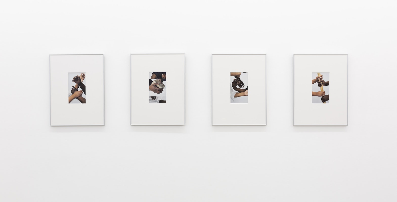 Arini Byng, (Indistinct Chatter) 1-4, archival inkjet print on Hahnemühle PhotoRag Baryta paper,  installation view, Gertrude Studios 2023, Gertrude Contemporary, Naarm Melbourne, 2023, image courtesy and © the artist, photograph: Christian Capurro.