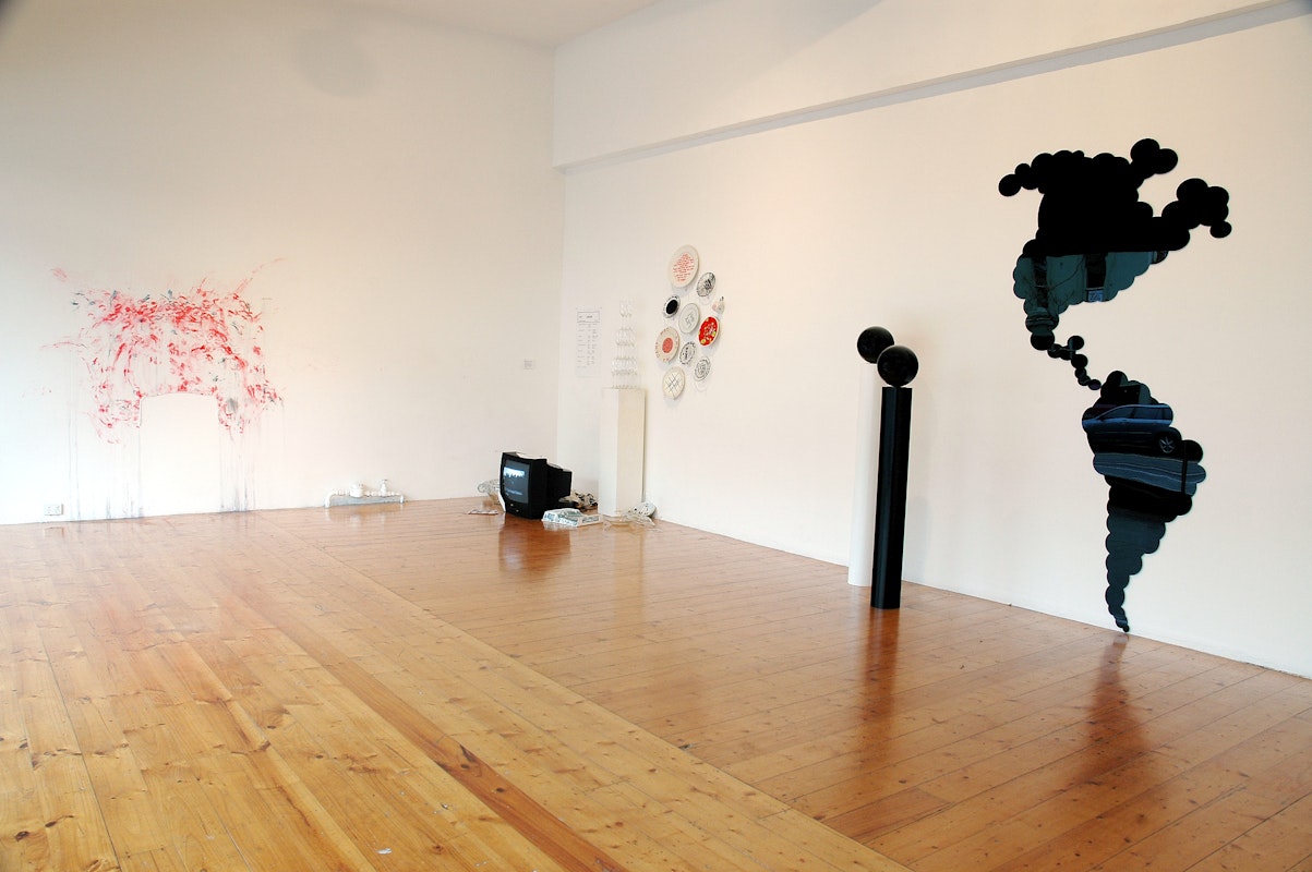 Install View of 'A Short Ride In A Fast Machine; 1985-2005' at 200 Gertrude Street, 2005.