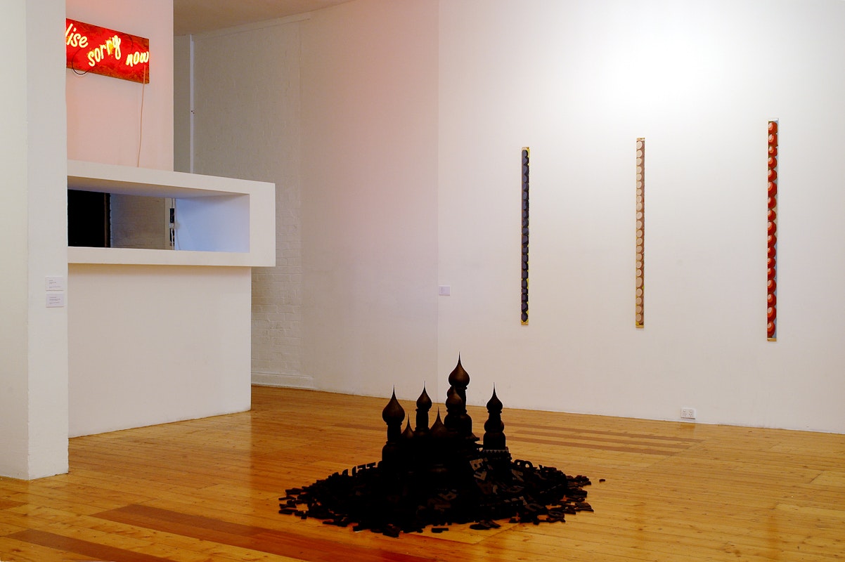 Install View of 'A Short Ride In A Fast Machine; 1985-2005' at 200 Gertrude Street, 2005.