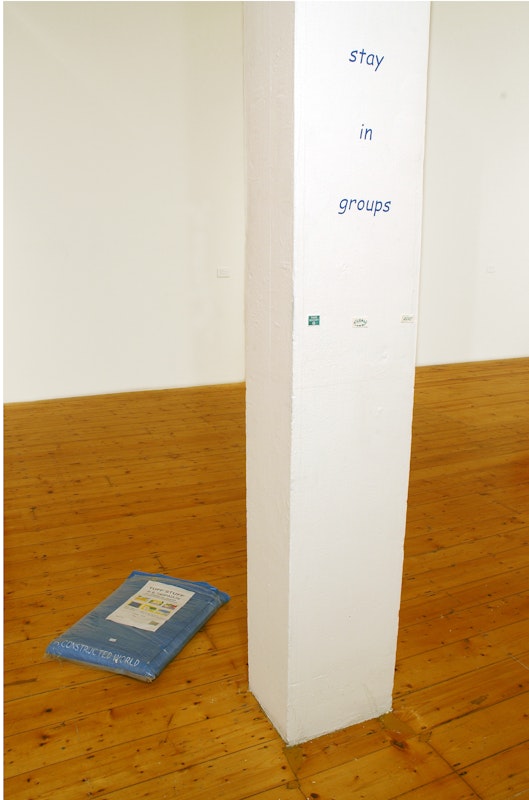 Install View of 'A Short Ride In A Fast Machine; 1985-2005' featuring work by A Constructed World at 200 Gertrude Street, 2005.