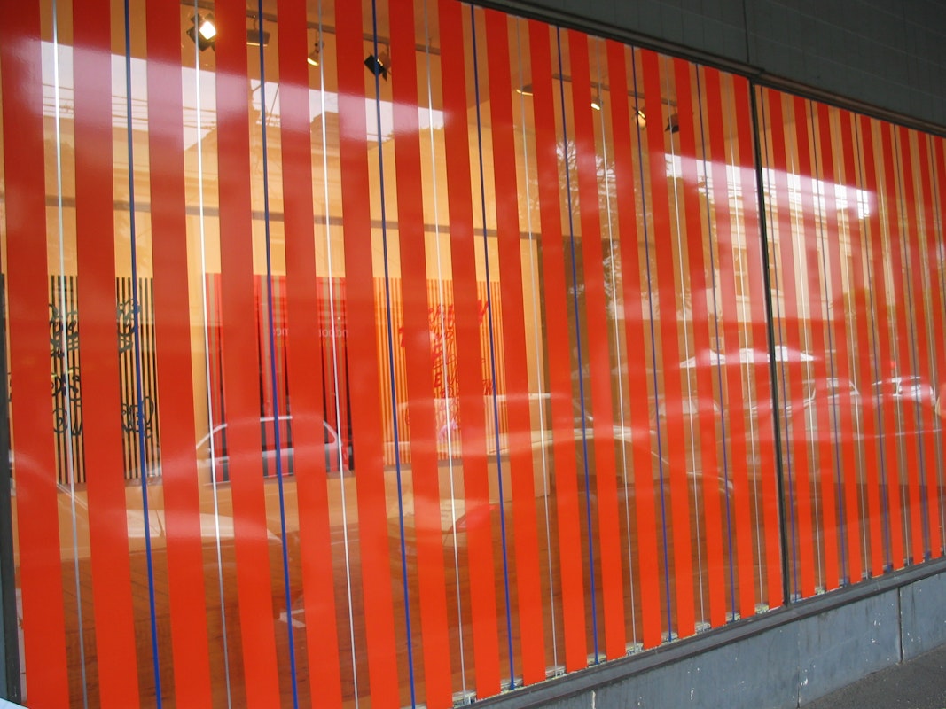 Installation view of Janet Burchill 'Repent and Sin No More', at 200 Gertrude Street, 2005.