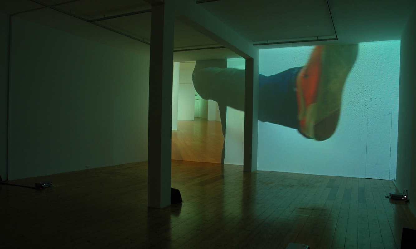 Installation view of Daniele Puppi, 'Fatica No.27', at 200 Gertrude Street, 2005.