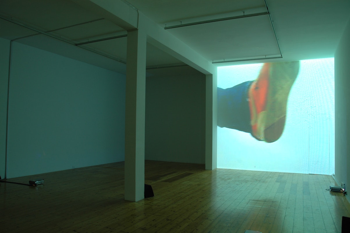 Installation view of Daniele Puppi, 'Fatica No.27', at 200 Gertrude Street, 2005.