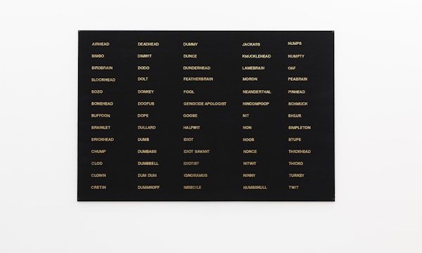 Installation view of Stupid As, curated by Alex Gawronski, featuring work by Alex Gawronski, presented at Gertrude Contemporary 2024. Photo: Christian Capurro