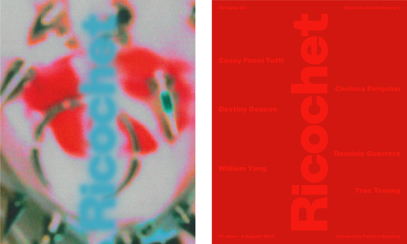 Octopus 24: Ricochet curated by Patrice Sharkey. Design by Tyrone Ormsby.