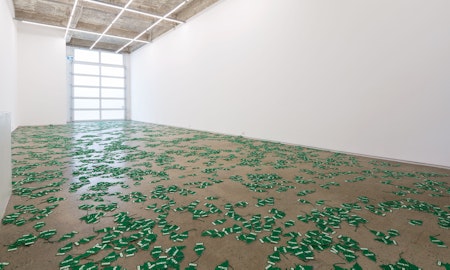 Installation view of An Unbroken Surface by Dane Mitchell, presented at Gertrude Glasshouse, 2024. Photo: Christian Capurro