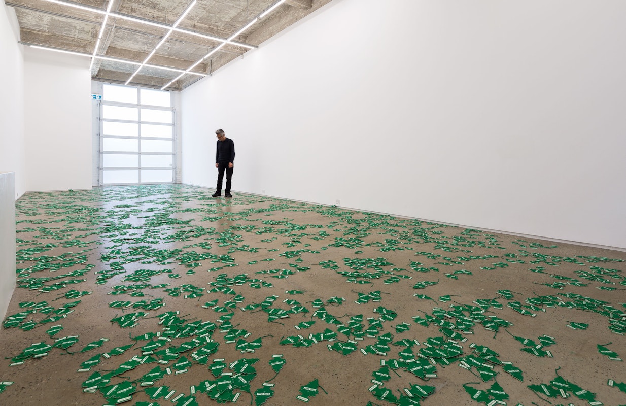 Installation view of An Unbroken Surface by Dane Mitchell, presented at Gertrude Glasshouse, 2024. Photo: Christian Capurro