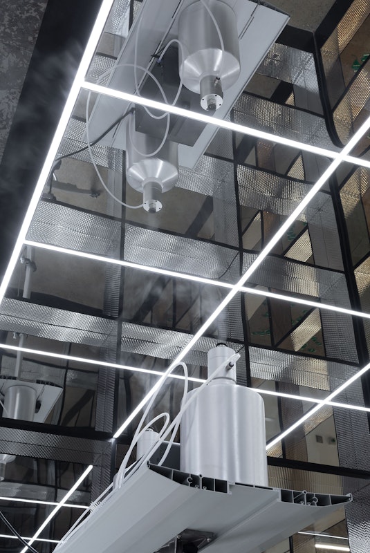 Installation view of An Unbroken Surface by Dane Mitchell, presented at Gertrude Glasshouse, 2024. Photo: Christian Capurro