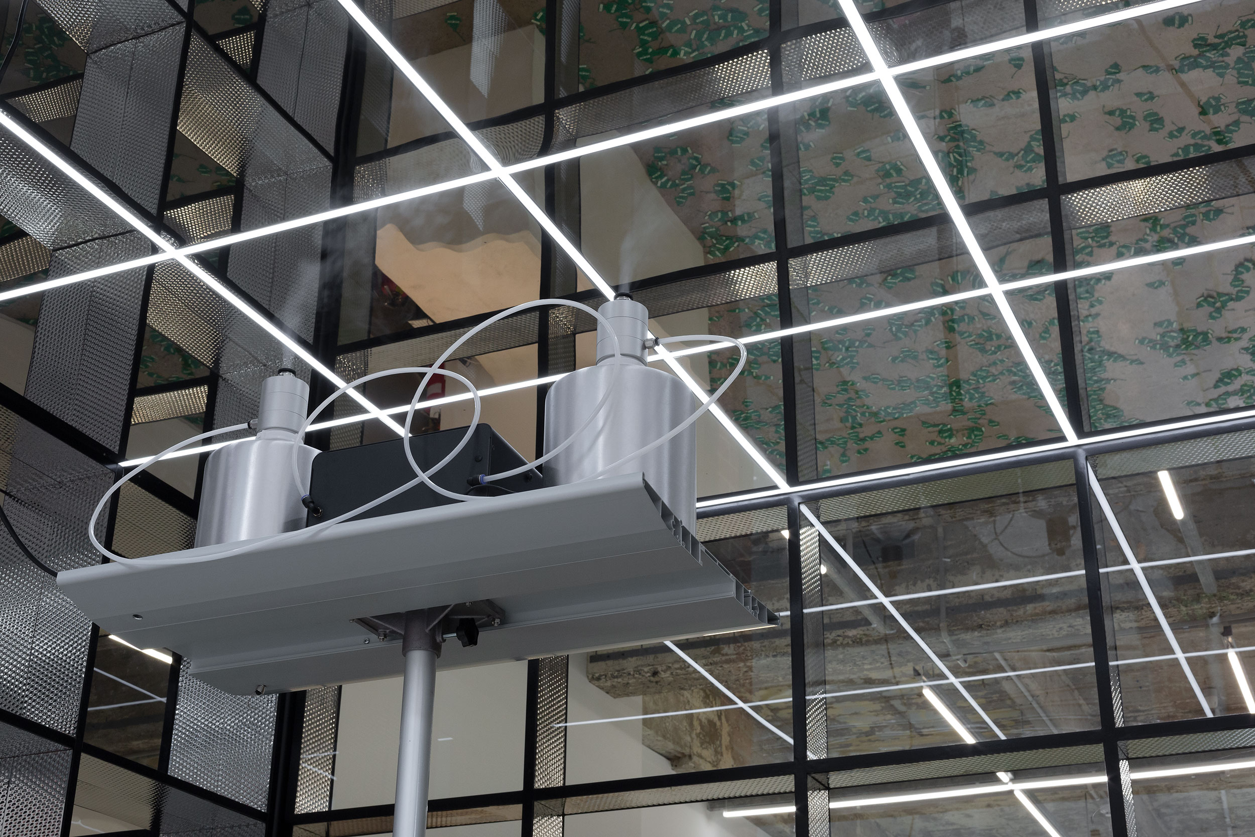 Installation view of An Unbroken Surface by Dane Mitchell, presented at Gertrude Glasshouse, 2024. Photo: Christian Capurro