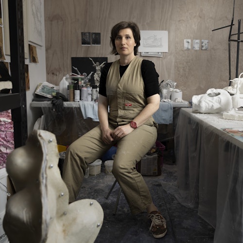 Studio portrait of Nina Sanadze. Photo: Tim Herbert.