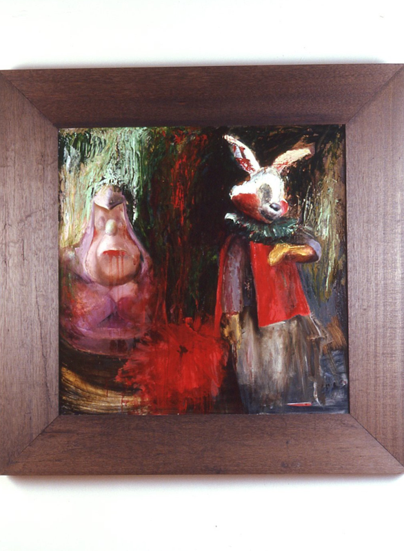 Installation view of The Gothic: Perversity and its Pleasure, curated by Robyn McKenzie, featuring work by Susan Norrie, presented at 200 Gertrude Street, 1987. Courtesy of the Gertrude Archive.