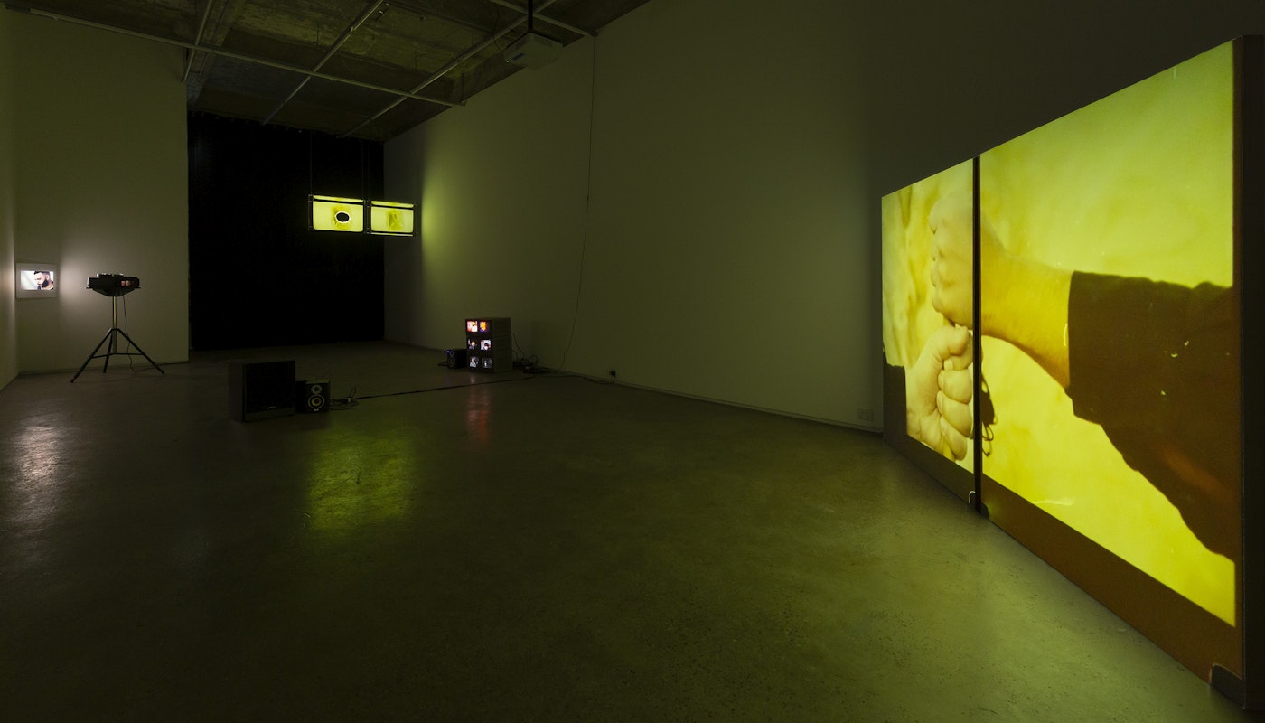 Installation view of Ezz Monem, And He Said: This is Power?, presented at Gertrude Glasshouse, 2024. Courtesy of the artist and THIS IS NO FANTASY, Naarm Melbourne. Photo: Christian Capurro