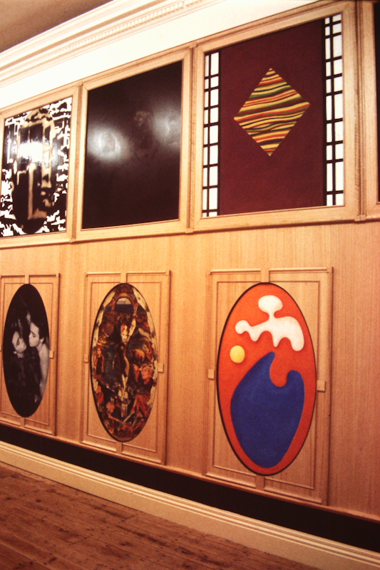 Installation view of Vasari revisited : a Kunstkammer in Melbourne, curated by Michael Graf, presented at 200 Gertrude Street, 1988-1989.  Photo courtesy of the Gertrude Archive.