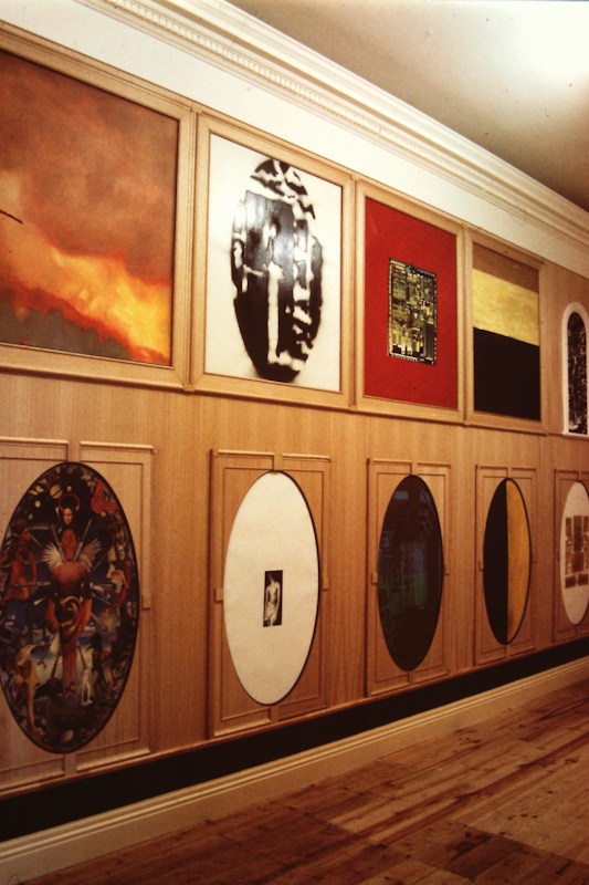 Installation view of Vasari revisited : a Kunstkammer in Melbourne, curated by Michael Graf, presented at 200 Gertrude Street, 1988-1989.  Photo courtesy of the Gertrude Archive.