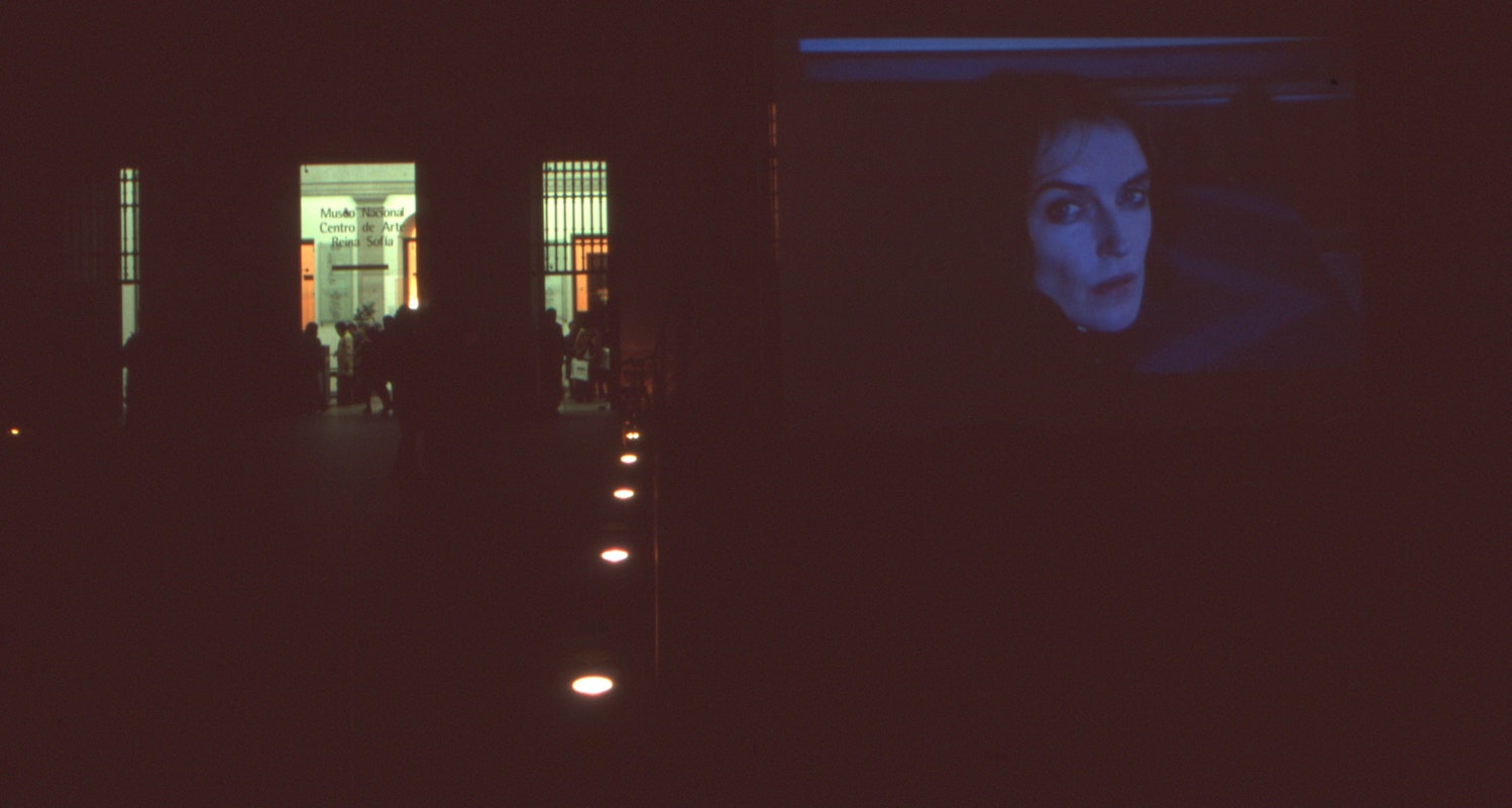 Audiences attending screen life: videos from australia, first presented at the Reina Sofia Museum, Madrid, 2002-2003. Featuring work by David Noonan/Simon Trevaks. Supported by the Australia Council, the South Australian Government and Arts SA and Arts Victoria. Photo courtesy of the Gertrude Archive.