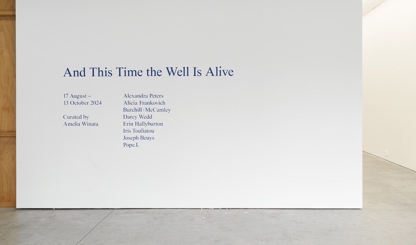 Installation view, And This Time the Well Is Alive, Gertrude Contemporary, Naarm Melbourne, 2024, photograph: Christian Capurro