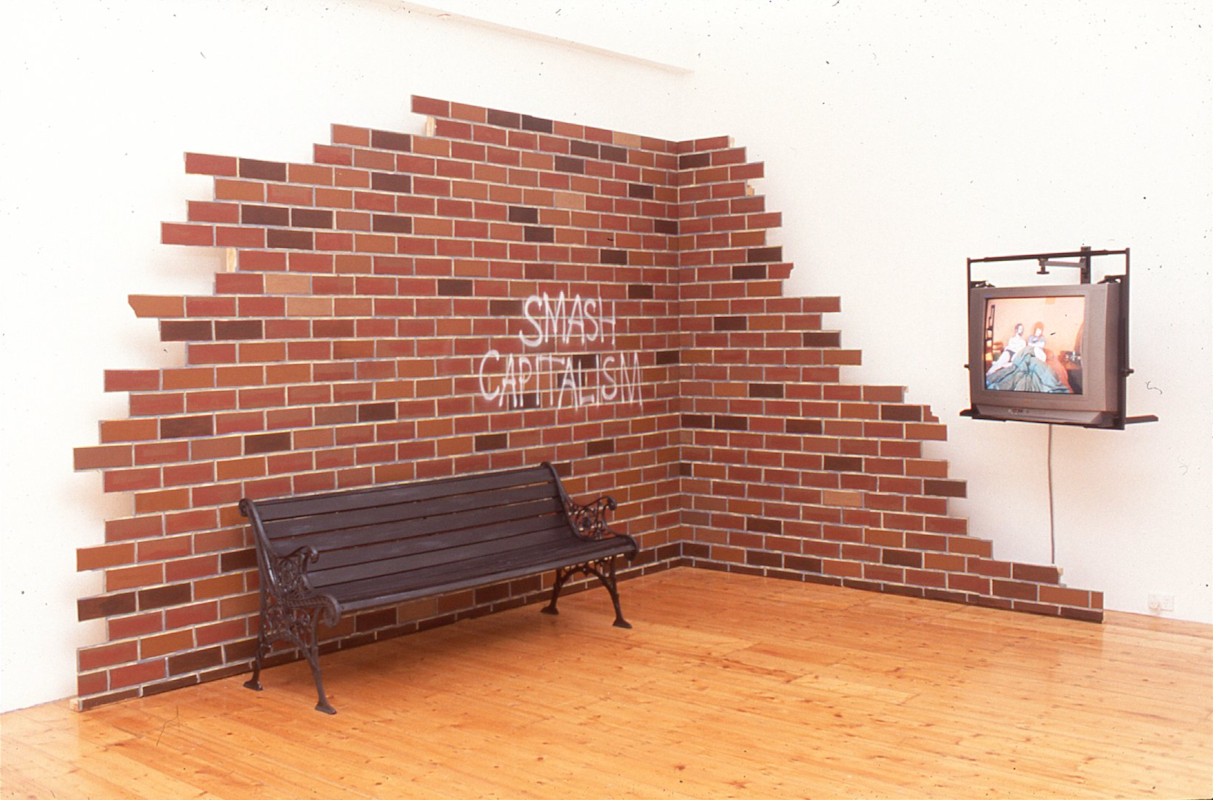 Installation view, Octopus 4: More Real Than Life, curated by Alexie Glass, featuring works by Del Kathryn Barton, Cherry Hood, James Lynch, Monika Tichacek and Charlie White, presented at 200 Gertrude Street, 2003. Image courtesy of the Gertrude Archive.