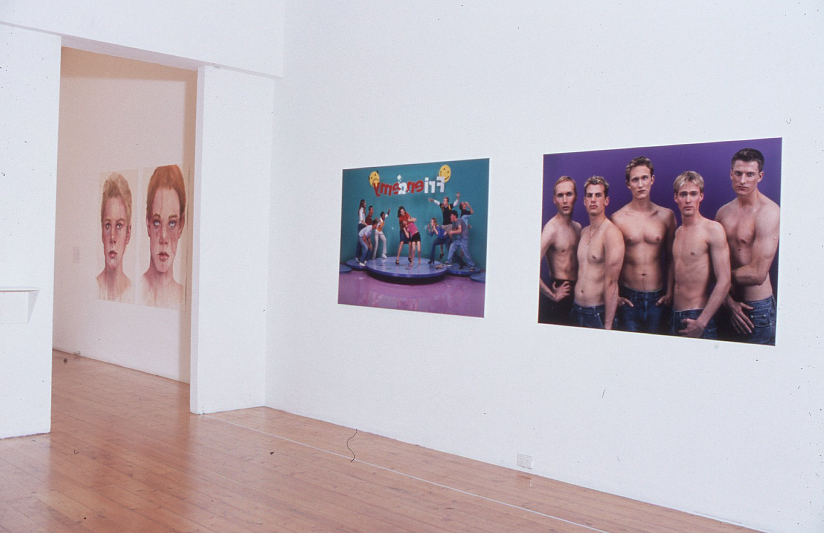 Installation view, Octopus 4: More Real Than Life, curated by Alexie Glass, featuring works by Del Kathryn Barton, Cherry Hood, James Lynch, Monika Tichacek and Charlie White, presented at 200 Gertrude Street, 2003. Image courtesy of the Gertrude Archive.