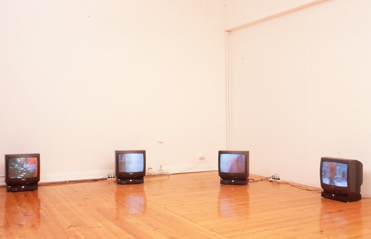 Installation view, Octopus 3: Still time, presented at 200 Gertrude Street, 2002. Image courtesy of the Gertrude Archive.