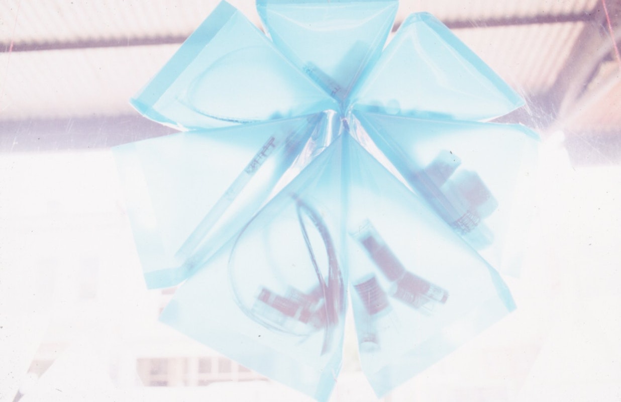 Installation view of Institutional Transit Lobby (Part 2), featuring work by Gabby O'Connor, presented at 200 Gertrude Street, 1998. Image courtesy of the Gertrude Archive.