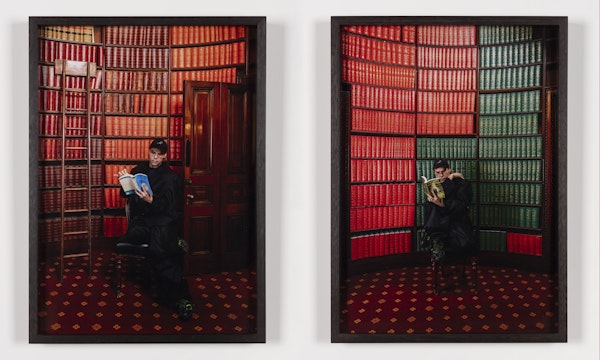 Christian Thompson AO, House of Gold, 2022 C-type print on Fuji Pearl Metallic, 34.5 x 48.3cm each (framed)