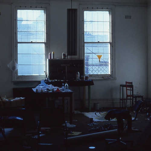Megan McEvoy, studio documentation (studio 7), 1988, 200 Gertrude Street, Naarm Melbourne, courtesy of the Gertrude Archive.
