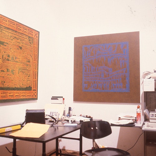Studio 15 in 1990, studio of Gertrude Studio Artist John Bartlett, 200 Gertrude Street. Courtesy of the Gertrude Archive.