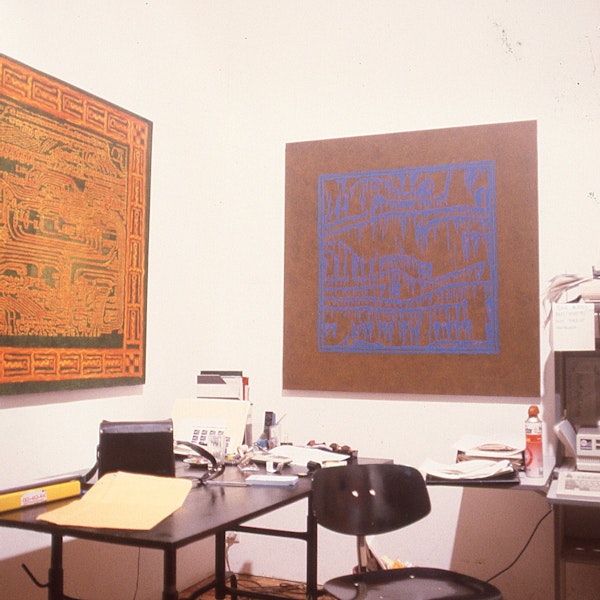 Studio 15 in 1990, studio of Gertrude Studio Artist John Bartlett, 200 Gertrude Street. Courtesy of the Gertrude Archive.